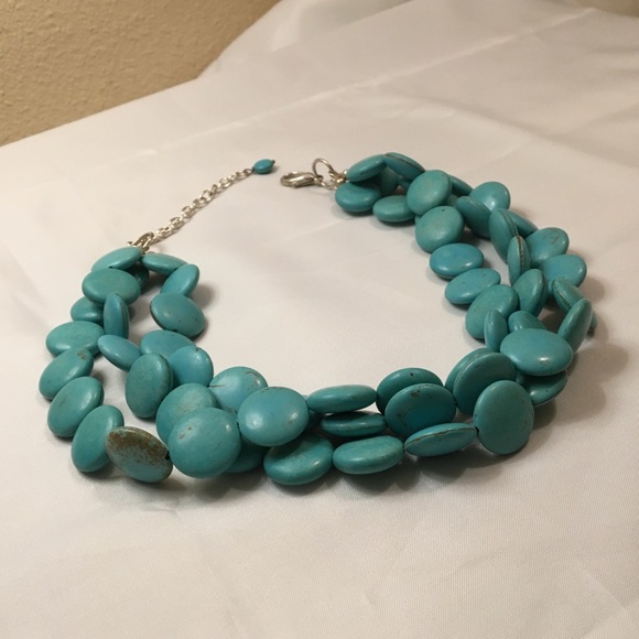 Turquoise Necklace—Three Strand - Picture 3 of 11